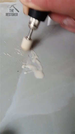 How to easily and quickly remove scratches on glossy tiles in 1 minute DIY #therestorer #restoration #repair #diy #tips #scratch #tile #perfect #lifehacks | The Restorer