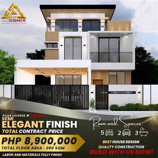 🎬 See the Different Styles You Can Call Home From timeless sophistication to bold modern layouts — this video walks you through completed builds that are elegant, distinctive, and thoughtfully designed. Each home is a reflection of real client preferences, crafted with high standards and refined workmanship from start to finish. ✨ Explore our finished projects, transparent price ranges, and the wide range of designs that could match your dream home — all built with Triconix quality. 📩 Contact 