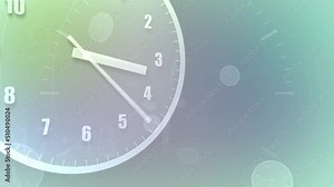 Time flow images with analog clock CG illustration.