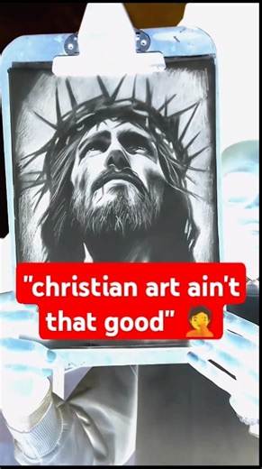 "christian art doesn't hit hard" 🗣️ #jesus #art #shortsfeed #realisticdrawing #draw