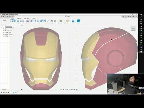 How to create Ironman model with Fusion 360 Surface Feature