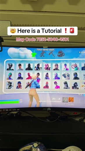 Fortnite skins map tutorial!🤯