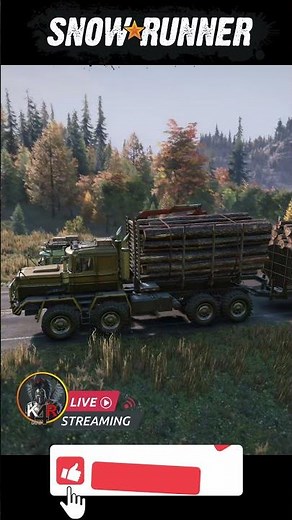 Snowrunner ZiKZ, Plad450, Tayga B - wood delivery - coop #snowrunner #roadcraft #games