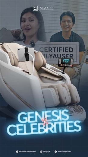 Take it from our celebrity customers, Winwyn Marquez and Mike Tan — the Genesis Smart Massage Chair is the first smart massage chair in the Philippines! With voice control, Bluetooth speakers, wireless charging, and more, it’s the ultimate upgrade for your relaxation routine. #CilyaPH #CelebrityApproved #MassageChair #WinwynMarquez #MikeTan | CILYA PH