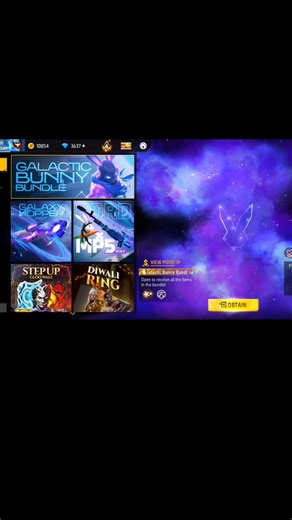 New Galactic Bunny-00001 CODE || New Galactic Bunny Bundle is live || #freefire #newbunnybundleevent