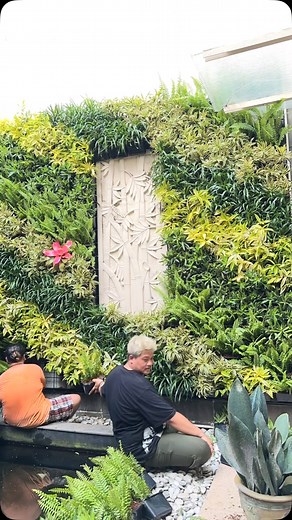 MetamoreFlora | Vertical Garden / Taman Dinding / Greenwall Project Kota Wisata, Cibubur More info or order, Link chat at bio #verticalgarden... | Instagram