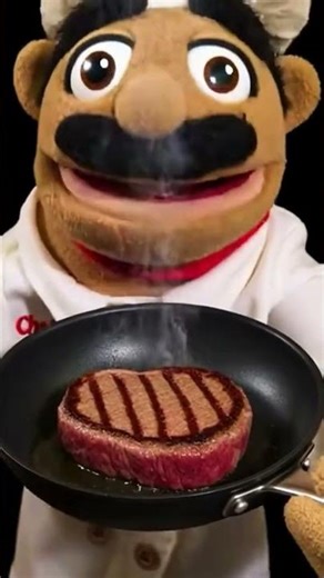 chef pp Cooking steak