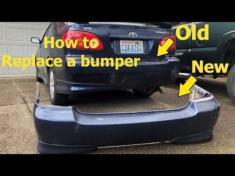 How To - Replace a bumper on a 2003-2008 Toyota Corolla step by step