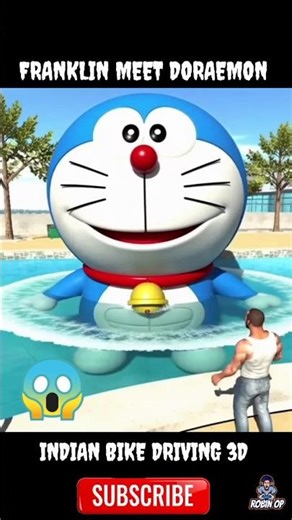 FRANKLIN MEET DORAEMON 🗿 Indian bike driving 3d| #gta #ibd3d #cheatcodes #indianbikedriving3d