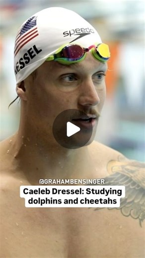 In Depth with Graham Bensinger on Instagram: "Gold medalist Caeleb Dressel reveals how animal techniques inspire his swimming prowess. 🌊🏅 #olympics #olympicswimming #swimming"