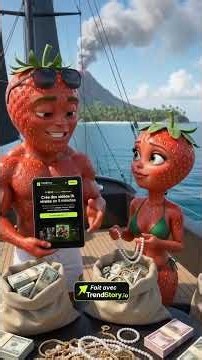 Les fraises riches en fuite sur l’île du luxe