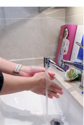 Brushing teeth, washing face, rinsing the sink… one U faucet does it all #bathroomessentials #multifunctional #homehacks #tinybathroom #tiktokmademebuyit