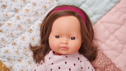 Miniland Doll 15'' Caucasian Boy with Down Syndrome (Box) - Made in Spain, Anatomically Correct, Quality