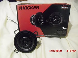 how to install a new 3.5" dash speaker in a toyota highlander. kicker ksc350