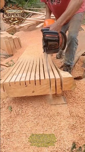 Chainsaw Slot Cutting Trick for Wood #woodworking #diy #tools