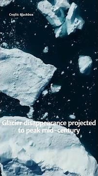 Glacier disappearance projected to peak mid-century #glaciology #ClimateChange #GlobalWarming