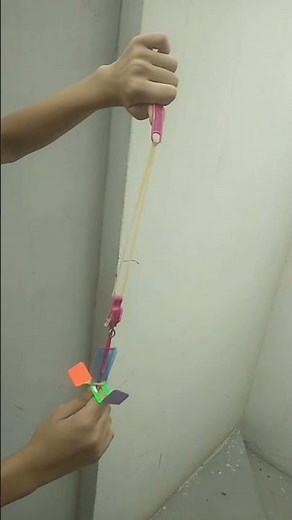 Amazing 588 arrow helicopter Elastic Rocket with LED #shorts #youtubeshorts #paperhelicopter