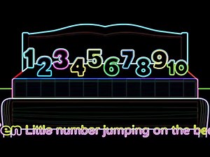 10 Little Numbers Jumping on the Bed Remix | Edge Mask Version | Fun for Kids Nursery Rhyme