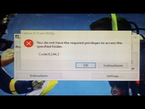 you do not have the required privileges to access the specified folder.code; 9,244,3. fixed #cannon
