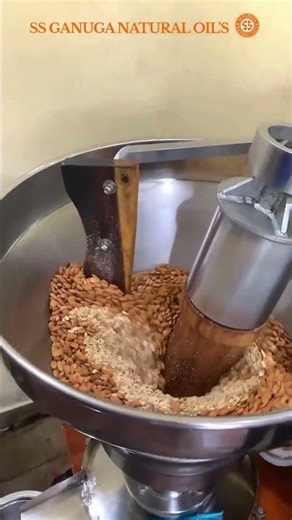 Almond Cold Pressed Oil | SS Ganuga Natural Oils | Pure Wood Pressed Almond Oil Benefits