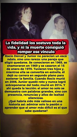 La historia de Rocío Dúrcal y Junior