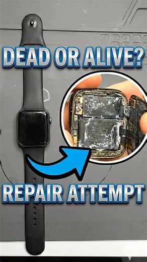 I picked up a water-damaged Apple Watch Series 6 for only €15. #applewatch #beforeafter #sidehustle