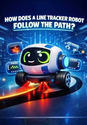 “How Does This Robot Stay on Track? 🤯” #shorts #techexplained #engineeringlife #arduinoproject