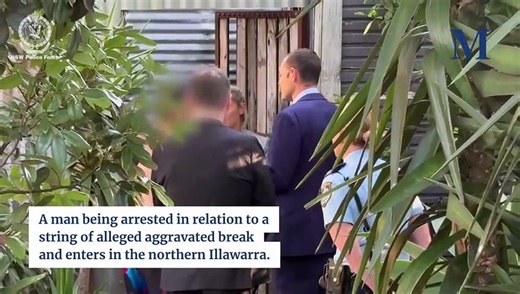 Man arrested after aggravated break and enters