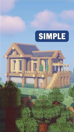 Minecraft's EASIEST Survival House 🏠 #minecraftshorts #minecraftbuilds