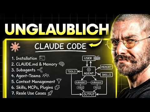 Lerne ALLES über Claude Code: Der ultimative Komplettkurs (Alle Funktionen & Use Cases)