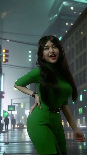 Junko Kurosu Persona 2 Realistic Char Dancing on Cinderella #DancingAI #Persona #Persona2 #Junko 345