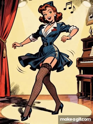 1940s pin-ups on Make a GIF