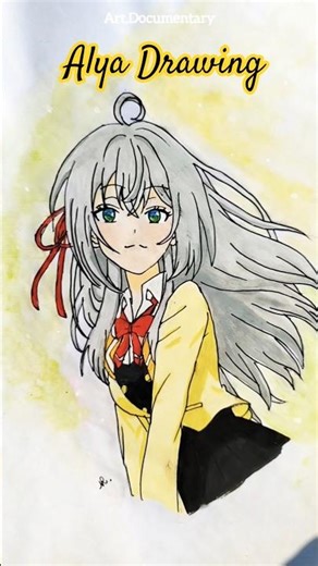 How to draw Alya San #shorts