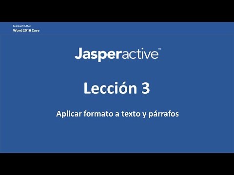 JasperActive Lección 3: Proyecto 6 Organizar información de listas