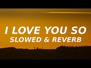 Schnuffel - I love you so (Slowed & Reverb) i love you so i can never let you go
