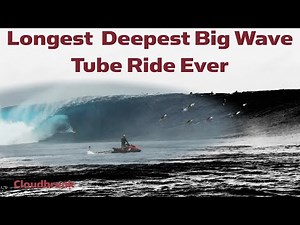 Best Big wave tube ride Is ridden at Cloudbreak