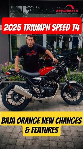 2025 Triumph Speed T4 Baja Orange | New Changes and Top Features Revealed | RevWheels India #shorts