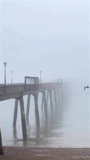 Dense Fog This Morning at Deal Pier, Kent - Mon 23/Mar/26