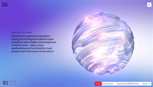 BlueYard: A Two-Color WebGL Atlas by Unseen Studio