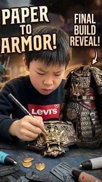 I Built a Legendary Armor using ONLY PAPER! 🛡️😱 #diy