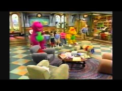 Demi Lovato and Selena Gomez singing and dancing on Barney