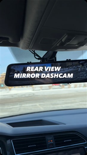 Frankie Charles on Instagram: "This rear view mirror dash cam with backup/reverse camera is a GAMECHANGER for my car #cartech #cars #dashcam #rearviewmirror"