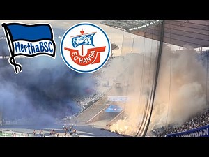 Pyro, Böller und Provokation! Hertha BSC vs Hansa Rostock Groundhopping 12.04.24