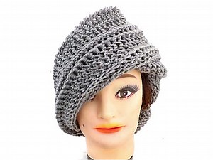 Judy Möbius Cloche Hat/Peaked Brim Crochet Pattern pattern by strawberrycouture