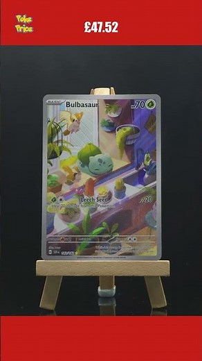 Pokemon Card - Bulbasaur 143/142 Stellar Crown Illustration Rare - Mint/NM