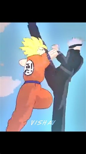 Goku vs Gojo Fight 😳 #shorts
