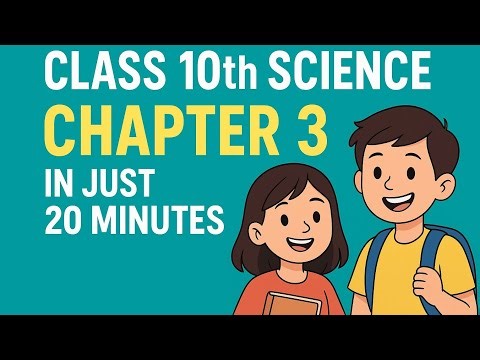 CBSE CLASS 10 science chapter 3 in just 20 minutes🤩Watch at 2x for fast learning😎