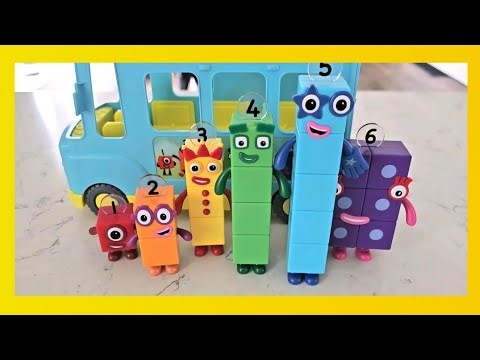 Jump On The Number Blocks Bus! Learning Colors with Number Blocks Toddler Learning Video