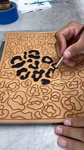 32K views · 325 reactions | Making Leopard Print Leather  #leathercraft #satisfying #leatherwork #handmadeleather | Torross Leather Craft | Facebook