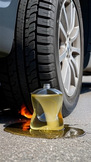 Mah Jabeeñ on Instagram: "Satisfying Fire Crush: Car Tire Pressing Petrol Can Watch this ultra-realistic ASMR crushing moment as a car tire slowly rolls over a transparent petrol can filled with fuel. Under intense pressure, the can compresses, bursts open, and the petrol instantly ignites into fire, creating a powerful and satisfying visual reaction. Perfect slow-crush, fire burst, and HD pressure visuals. If you love ASMR crushing, car tire crush videos, explosive reactions, and transparent ob